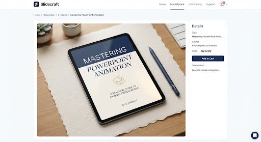 Mastering PowerPoint Animation e-book preview
